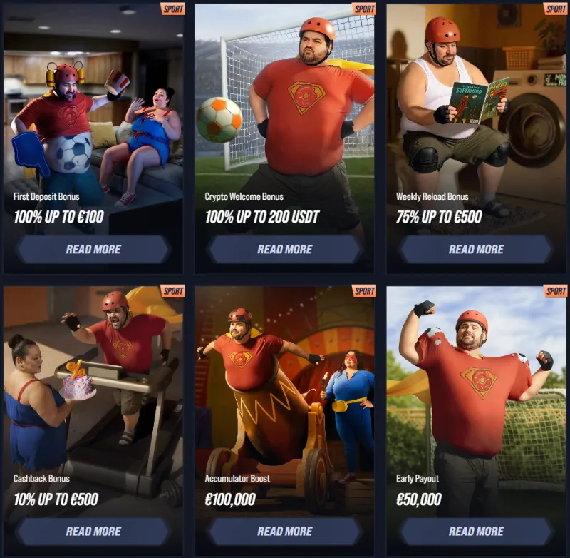 vegashero bonus sport